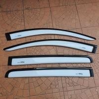 ราคา กันสาด mitsubishi triton สีขาวสำหรับ 4 ประตู ใส่ปี 2015-2022 (18369753659)