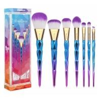 ราคา EmaxDesign ชุดแปรงแต่งหน้า 7 ชิ้น ด้ามจับเพชรสีสันสดใส แปรงมืออาชีพสําหรับรองพื้น ผสมผสานและอื่นๆ (21380122320)