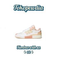 ราคา Adidas Originals FORUM Exhibition Low Anti slip, Wear resistant, Lightweight, and Low Top Shoes in White Powder (14199829351)