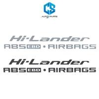 ราคา สติ๊กเกอร์ Hi-Lander ABS EBD AIRBAGS - ISUZU D-MAX ปี07-11 (ติดฝาท้ายกระบะ) (4116735079)