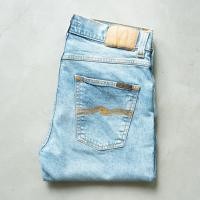 ราคา [CLEARANCE] Lean Dean Indigo Forest ยีนส์ฟอกทรงกระบอกเล็กกึ่งเดฟ Nudie ของแท้ 100% (5587994727)