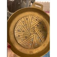 ราคา [มือสองสภาพดี]กระทะปิ้งย่างทองเหลืองแท้ แบบบาร์บีกอนใช้ คุณภาพดีอย่างหนา ขนาด 11.5” (9451668499)