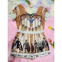 ราคา จั้มสูทลายน้ำตาล Size M งานป้าย (15382949052)