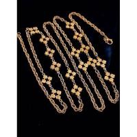 ราคา สร้อยคอพันได้2ทบสีทองสดลายสวย (43001161759)