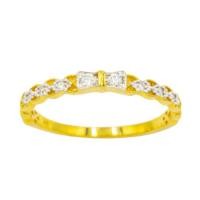 ราคา แหวนโบว์เล็ก บ่าฉลุ แหวนเพชร แหวนทองเพชรแท้ ทองแท้ 37.5% (9K) ME976 (22769444275)