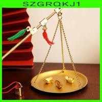 ราคา [szgrqkj1] เครื่องชั่งจีนโบราณแบบพกพา Tablescape Decor เครื่องชั่งมิลลิกรัม (25385797071)