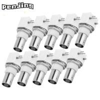 ราคา PENJING 10 ชิ้น BNC ซ็อกเก็ตหญิง, 2 ขา PCB Mount BNC Connector, ความพิการสูงพลาสติกสีขาว Solder Precision BNCQ9 อะแดปเตอร์อิเล็กทรอนิกส์ส่วนประกอบ (27693024118)