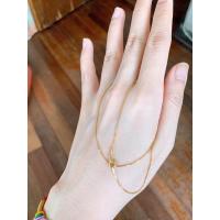 ราคา สร้อยเงิน925 แท้ ชุบทอง18kอย่างดี ยาว18” (11102785778)