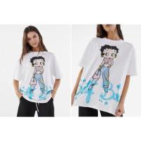 ราคา เสื้อยืด Bershka Betty Boop / เสื้อยืดผู้หญิง Bershka ดั้งเดิมล่าสุด (13631441107)