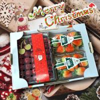 ราคา Christmas Set เชอร์รี่ชิลี 1 Kg & สตรอว์เบอร์รี่เกาหลี 330g X 2 พร้อมส่ง‼️ (24952489756)