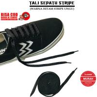 ราคา อูง เชือกผูกรองเท้ายางยืดแบบแบนสําหรับผู้ชายและผู้หญิงที่มีแถบสีดําและสีม่วงคุณภาพ เบี้ยประกันภัย ดิสโตร วัสดุหนา (24687515106)