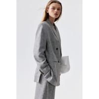 ราคา H&M(เอชแอนด์เอ็ม) เบลเซอร์ผสมลินิน ผู้หญิง 1272051_3 (43250076461)