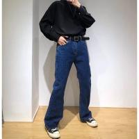 ราคา กางเกงยีนส์ผู้ชาย ขาม้าวินเทจเกาหลี (5574512444)