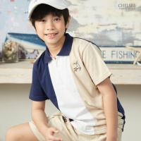 ราคา Chelsee เสื้อโปโล แขนสั้น ตัดต่อสี ปักลายกวาง เรียบๆ อายุ 1.5-10 ปี ผ้า 100%Cotton เด็กผู้ชาย เสื้อผ้าเด็กโต รุ่น 128209 (40174271403)