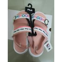 ราคา Fila moomin รองเท้าแตะผู้หญิง สีชมพูพีช ของแท้ 100% (5646885572)