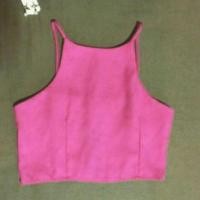 ราคา สายเดี่ยวคอเหลี่ยมสีชมพู (408897323)