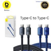 ราคา BASEUS สาย Crystal Shine 100w 5A Type-C ถึง Type-C ชาร์จเร็วของแท้ (54804011584)