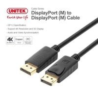 ราคา DisplayPort to DisplayPort cable UNITEK /144hz 165hz Black/Full HD, 2K, 4K, #สายดิสเพลย์พอร์ต สายDP (45654459049)