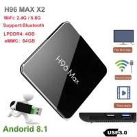 ราคา เร็ว และแรง แห่งปี 2020 H96 MAX X2 S905X2 64Bit Ram4G Rom64G Android 8 ดีที่สุด แอพฟรีมากที่สุด (มีใบอนุญาติ) (2037390319)