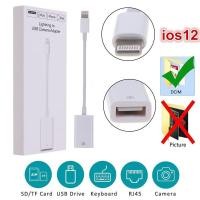 ราคา OTG SD Card Reader Digital Camera Reader Adapter Cable for iPhone 6/7/8/XS/Max and iPad (1683528591)