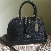 ราคา COACH F55450 MINI SIERRA SATCHEL IN SIGNATURE DEBOSSED PATENT LEATHER (951089884)