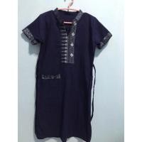 ราคา เดรสม่อฮ่อมสีกรมปักลาย (6555449897)