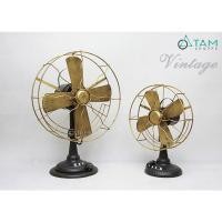 ราคา [เลียนแบบโบราณ-หนาและสวยงาม] พัดลมเหล็กตั้งโต๊ะวินเทจ รุ่น ที่-04 (40863529246)