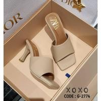 ราคา ส่งต่อ zara ส้นเข็ม พื้นเรียบ ตีแบรนด์ ใหม่กริบ ไซส์ 37 (26100776595)