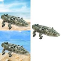 ราคา ห่วงยางลอยน้ํา ลายหนังจระเข้ ขนาดใหญ่ 155x80x31 ซม. สีเขียว สําหรับเด็ก (25126422697)