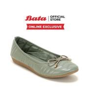 ราคา Online Exclusive Bata บาจา รองเท้าบัลเล่ต์แบบสวมสำหรับผู้หญิง รุ่น BANIKA สีบรอนซ์ 5800040 สีเขียว 5807040 สีดำ 5806040 (23468343942)