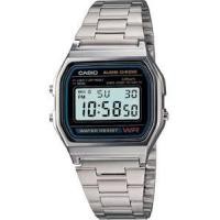 ราคา Casio Digital นาฬิกาข้อมือผู้หญิง ผู้ชาย สายสแตนเลส รุ่น A158WA-1 นาฬิกาข้อมือสแตนเลส ของแท้100% ประกัน1ปี (1151233243)