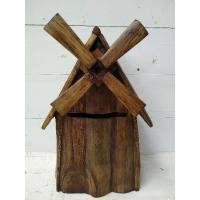 ราคา ตู้ไปรษณีย์ ตู้ใส่จดหมาย ไม้สักแท้ ทรงบ้านกังหันหมุนได้ (3333453477)