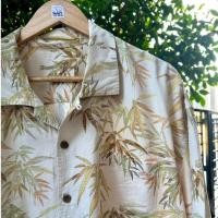 ราคา เสื้อฮาวายมือสอง Size 8XL (อก 60") แบรนด์ Tommy Bahama - ผ้า Silk เสื้อฮาวายหุ่นหมี ตำหนิ : ผ้าขาดถลอก กระเป๋าเสื้อ (29421384581)