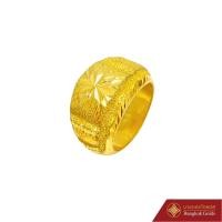 ราคา BangkokGolds แหวนทอง 96.5 % น้ำหนัก 2 สลึง เลือกลายได้ ทองแท้ เยาวราช (29424162044)