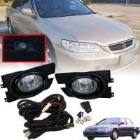 ราคา ไฟตัดหมอก รุ่น ฮอนด้า แอคคอร์ด HONDA ACCORD โฉมงูเห่า ปี 2001 - 2002 พร้อมครอบ สีดำ และชุดสายไฟ 1 ชุด (41673621327)