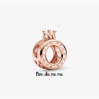 ราคา [พร้อมส่ง สินค้าแท้ ] pan.do.ra Rose Logo & Crown O Charm (19558711982)