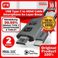 ราคา MHL USB Type C เป็น HDMI TV Projector Converter 2M สาย PX MHA 30C (56352141399)