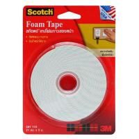 ราคา 3M Scotch Foam Tape 21mm สก๊อต เทปโฟม เทปกาวสองหน้า (1423377315)