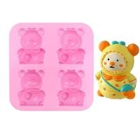 ราคา แม่พิมพ์ซิลิโคน รูปหมี 4 ช่อง สําหรับทําสบู่ มูส เค้ก เยลลี่ ไอศกรีม เยลลี่ DIY (17597489093)