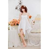 ราคา sl39.1 ชุดนอนสีขาวผ้าลื่นแต่งลูกไม้ที่อก หวานๆเรียบร้อย (293931557)