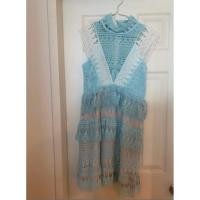 ราคา เดรสลูกไม้สีฟ้า Lady ribbon (7217524544)