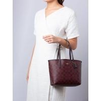 ราคา กระเป๋าถือ กระเป๋าสะพายไหล่ Coach Mini City Tote In Signature Canvas CN733 (26453756201)