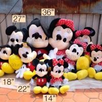 ราคา ตุ๊กตา Mickey Mouse มิกกี้เม้าส์ & Minnie Mouse มินนี่เม้าส์ 14/18/22นิ้ว มิกกี้ มินนี่ (58596264)
