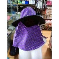 ราคา หมวกผ้าคลุมหน้า กันแดด หมวกตกปลา หมวกชาวไร่ ชาวนา ปิดหน้าแบบกระดุม (13443181196)