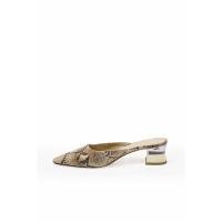 ราคา รองเท้าส้นสูงแบบเปิดส้น Charles & Keith ลายหนังงู size 37 มือสอง (44215704612)