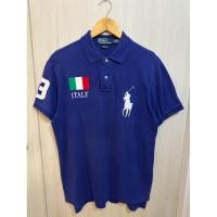 ราคา เสื้อ Polo Ralph Lauren สีน้ำเงิน ITALY ม้าใหญ่สีขาว Size M (26257122054)