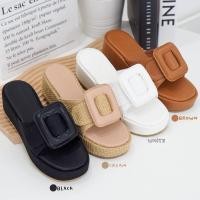 ราคา รองเท้าส้นตึก boyy สูง 2นิ้ว เสริมหน้าใส่เดินสบายมาก ทรงบอย ทรงสวมหน้าเข็มขัด งานกล่องคุณภาพดี CB01 (22229450781)