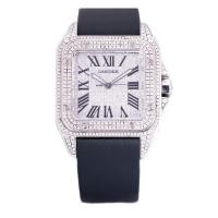 ราคา Cartier Santos Series Automatic Mechanical Men 's Watch Rear Diamond Watch Large Size (29852346834)