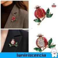 ราคา LUMINESCIA เข็มกลัดผลไม้เคลือบ, ตกแต่ง Rhinestone ทับทิมเคลือบทับทิมเข็มกลัด, Perfect Elegant Fruit Lapel Pin Dresses ตกแต่ง (44427250663)