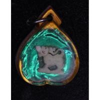 ราคา สิงห์หลวงพ่อมุ่ย วัดดอนไร่ สุพรรณบุรี เลี่ยมวินเทจ ขนาดเท่าเหรียญบาท (41114455327)